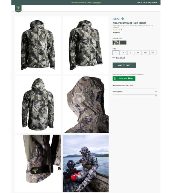 paramount rain jacket _ Kings Camo