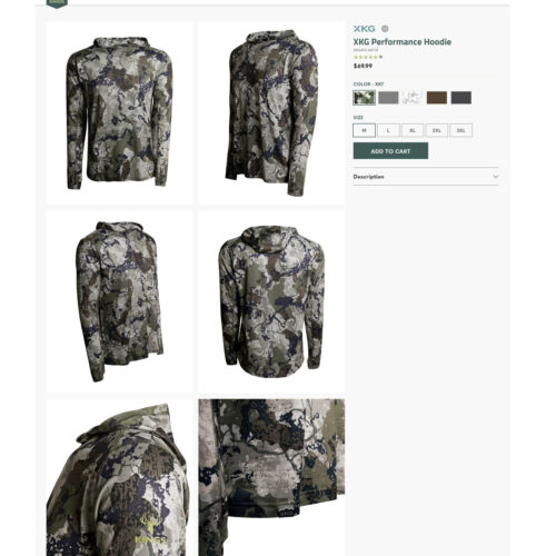 performance hoodie _ Kings Camo