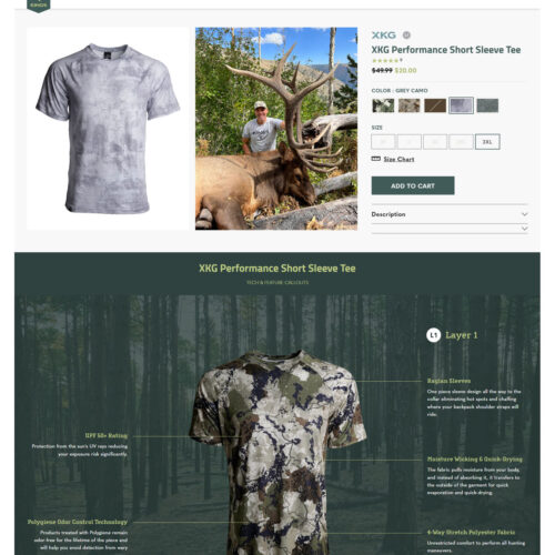 performance short sleeve tee _ Kings Camo