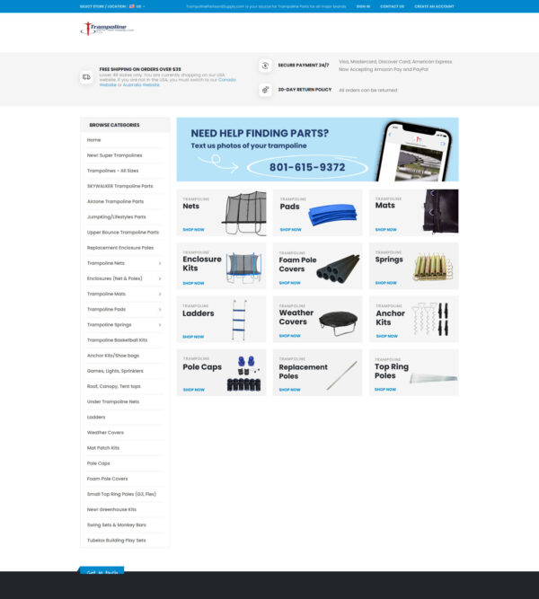 permanent link of Trampoline Parts and Supply