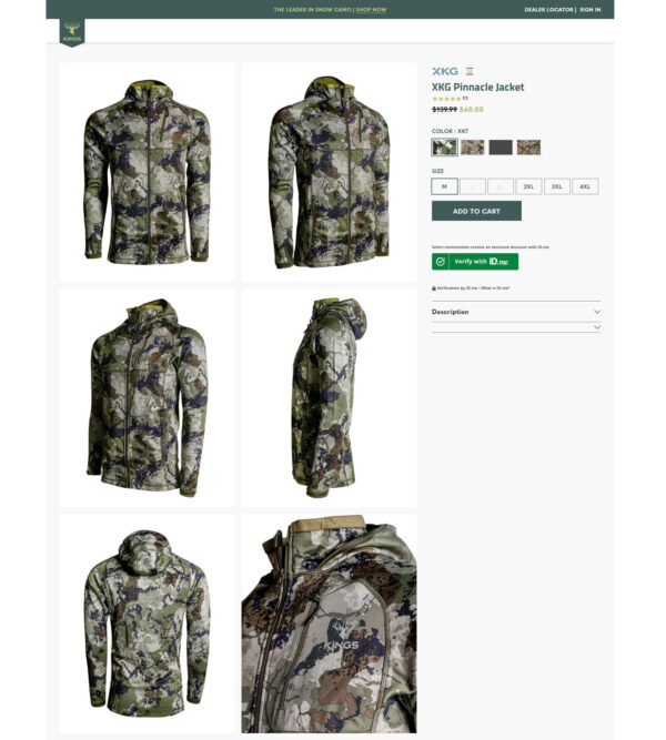 pinnacle jacket_ Kings Camo