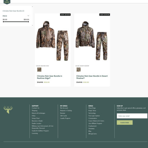 rain gear bundle_ Kings Camo