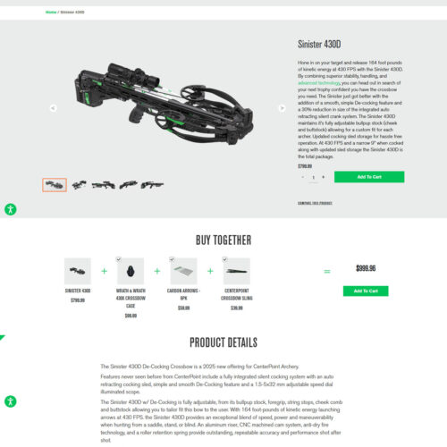 sinister 430 _ Center Point Archery