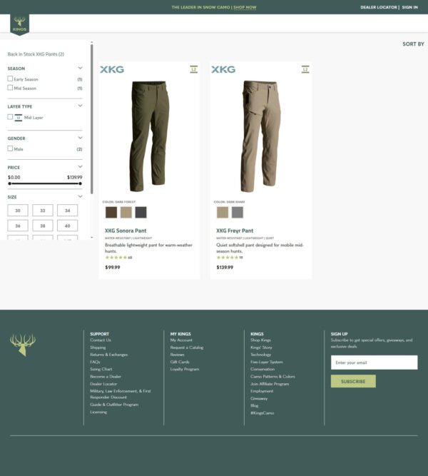 solid pants_ Kings Camo