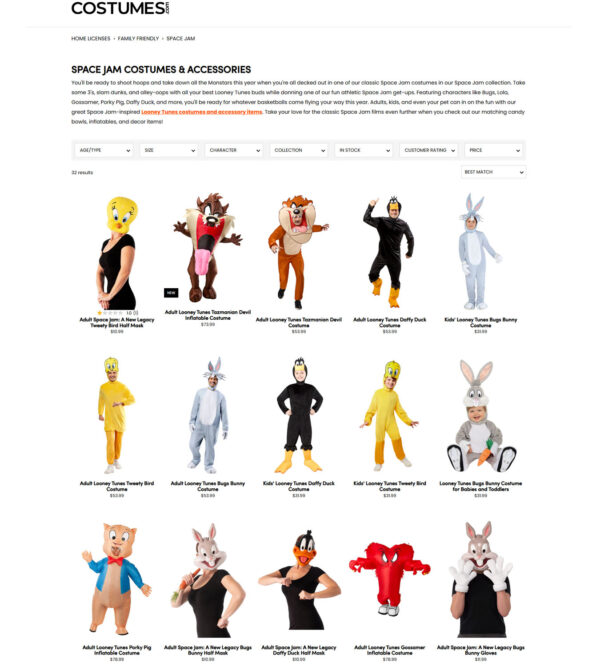 space jam costumes & accessories _ Costumes