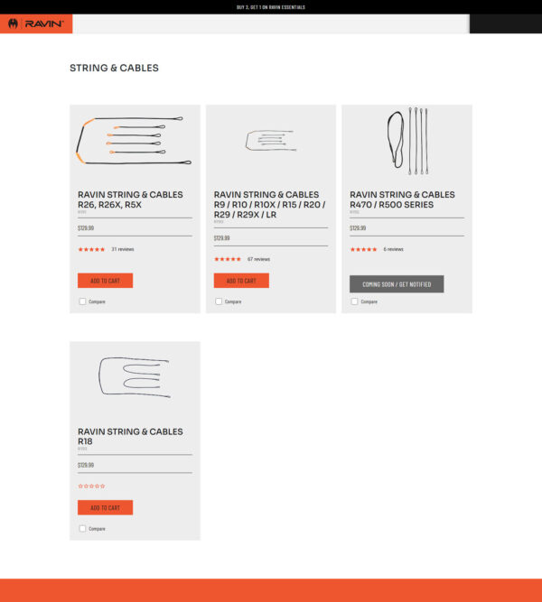strings and cables _ Ravin Crossbows