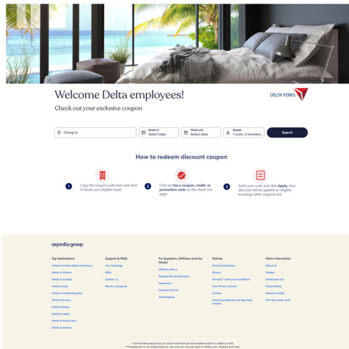 welcome Delta employees _ Hotels.com