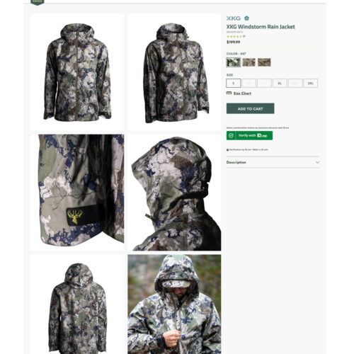 windstorm rain jacket _ Kings Camo