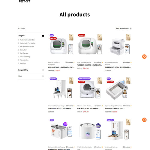 All Products_PetKit