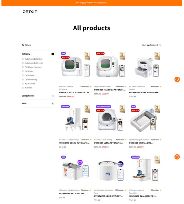 All Products_PetKit