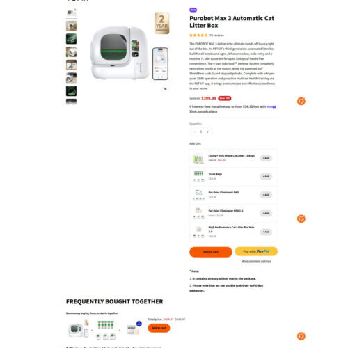 Purobot Max 3 automatic cat litter box_PetKit