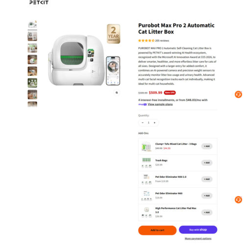 Purobot automatic cat litter box_PetKit