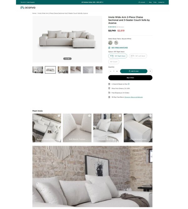 3_Seater couch sofa_Acanva 3_Seater couch sofa_Acanva