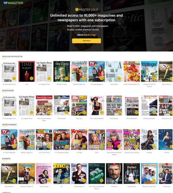 50% off on annual Gold Subscription_ Magzter