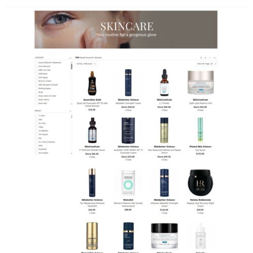50% off on skincare items