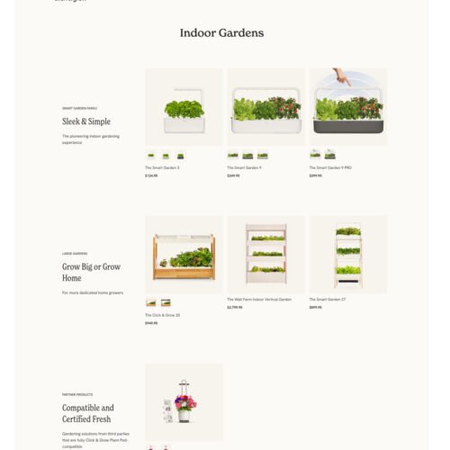 Indoor gardens_ Click & Grow