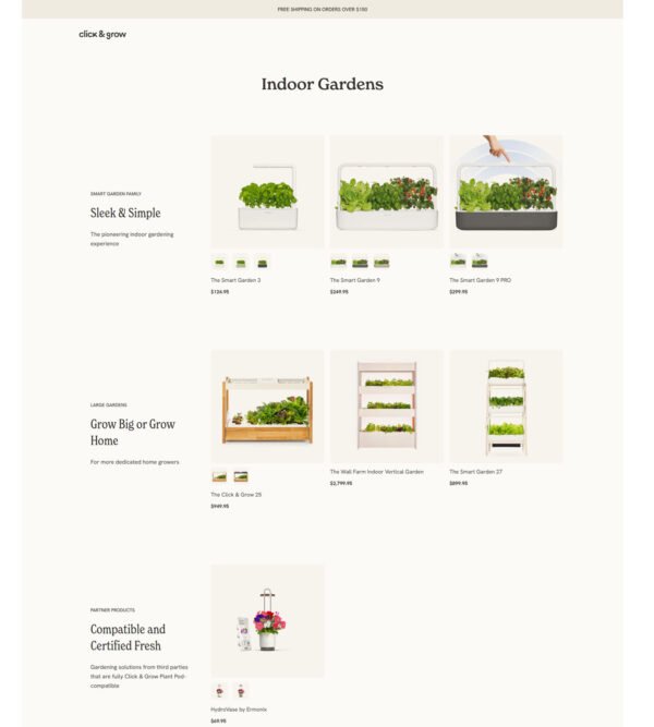 Indoor gardens_ Click & Grow