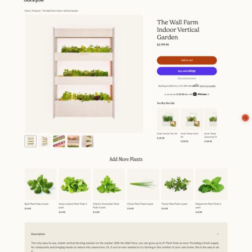 The wall farm_ Click & Grow