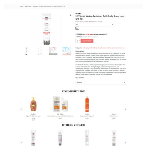 UV sport full body sunscreen_eCosmetics UV sport full body sunscreen_eCosmetics