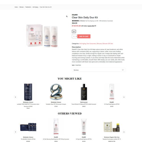 clear skin daily duo kit_eCosmetics