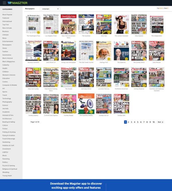 digital newspapers_ Magzter