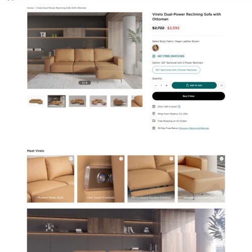 dual power reclining sofa_Acanva