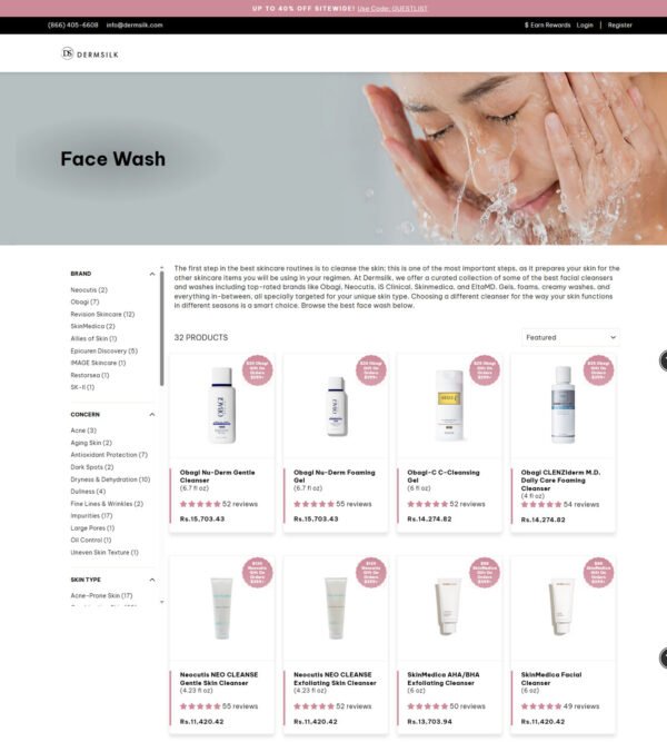 face wash_Dermsilk