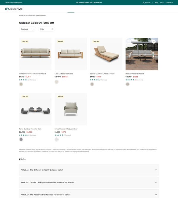 modern outdoor sofas_Acanva modern outdoor sofas_Acanva