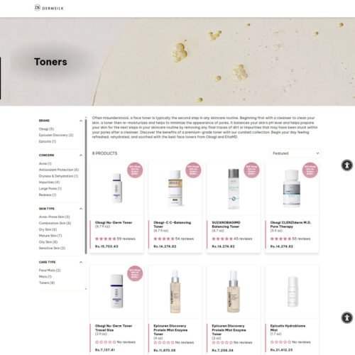 skin toners_Dermsilk
