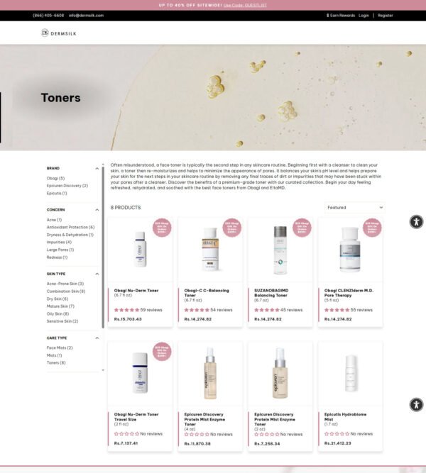 skin toners_Dermsilk