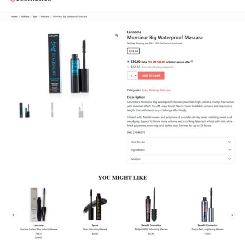 water proof mascara_eCosmetics water proof mascara_eCosmetics